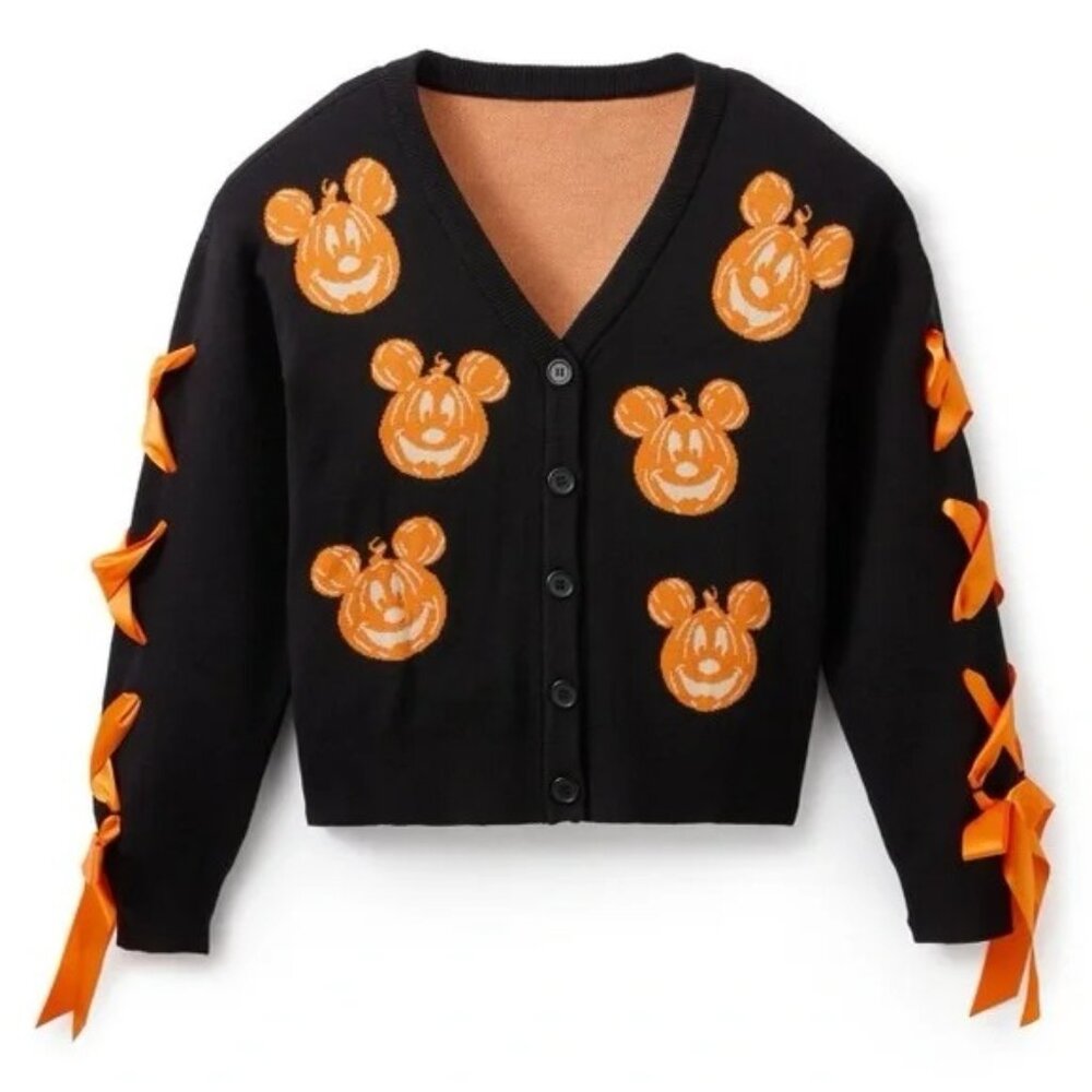 NWT Her Universe Mickey Mouse Jack-o'-Lantern Cardigan